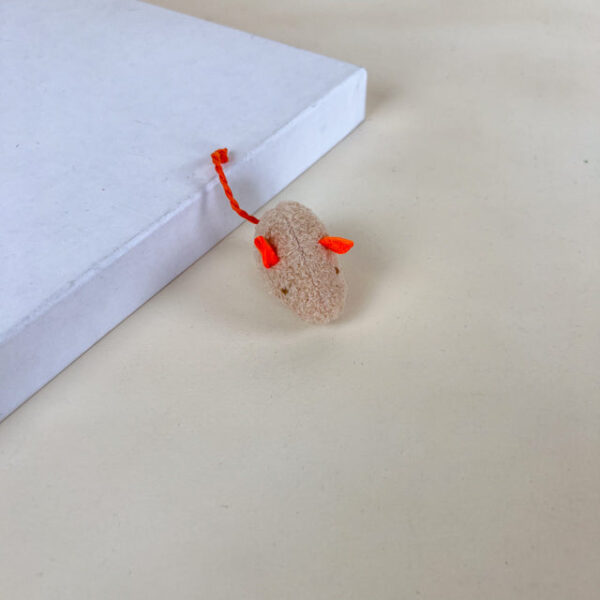 Plyšová myš s ocáskem pro kočky 12 cm - Obrázek 1