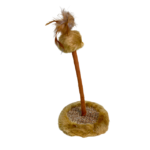 Hračka s chlupatou koulí a peřím pro kočky 15x30 cm - Obrázek 5