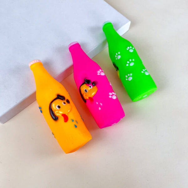 Gumová pískací láhev pro pejsky 17 cm - Obrázek 2