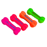 Gumová pískací kost pro psy 15 cm - Obrázek 5