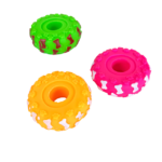 Gumová pískací pneumatika pro psy 10x4 cm - Obrázek 5