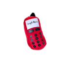 Plyšový pískací telefon 7x14cm - Obrázek 7