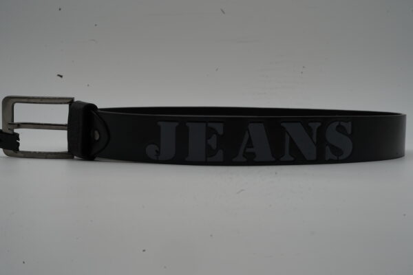 Kutti černý pásek z kůže 105 cm JEANS - Obrázek 2