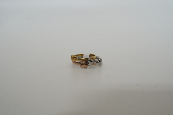 Prstýnky ve tvaru čtyřlístku se srdíčkami 3ks - Obrázek 2