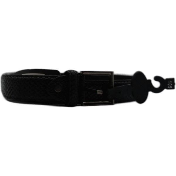 Kutti černý kožený pásek 105cm se vzorem - Obrázek 1