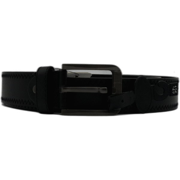 Kutti černý kožený pásek 125cm se vzorem - Obrázek 1