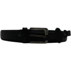 Kutti černý kožený pásek 130cm se vzorem