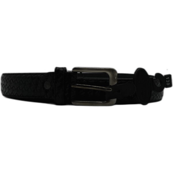 Kutti černý kožený pásek 130cm se vzorem - Obrázek 1