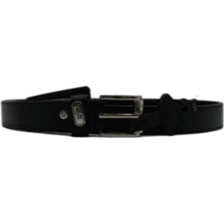 Kutti černý kožený pásek 125 cm bez vzoru