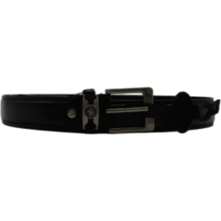 Kutti černý kožený pásek 125 cm bez vzoru