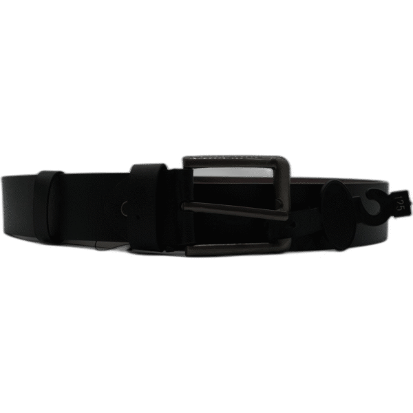 Kutti černý pásek z kůže 125 cm bez vzoru - Obrázek 1