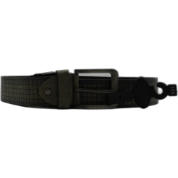 Kutti černý pásek z kůže 105 cm se vzorem