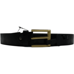 Kutti černý pásek z kůže 130 cm se vzorem