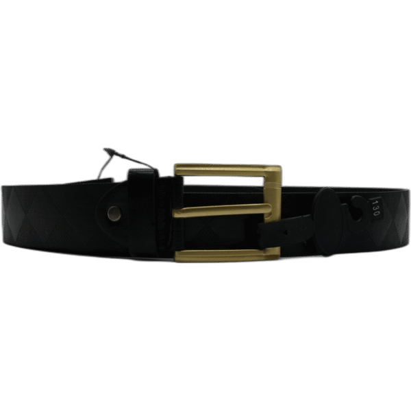 Kutti černý pásek z kůže 130 cm se vzorem - Obrázek 1