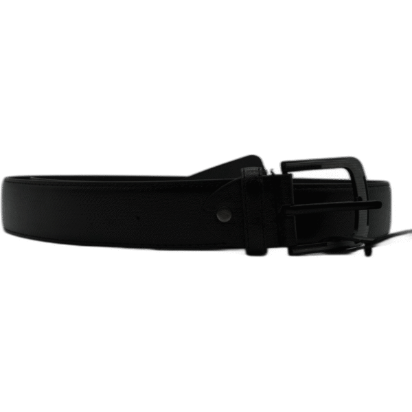 Kutti černý pásek z kůže 115 cm bez vzoru - Obrázek 1