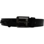 Kutti černý pásek z kůže 105 cm JEANS