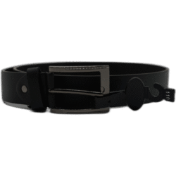 Kutti černý pásek z kůže 110cm bez vzoru