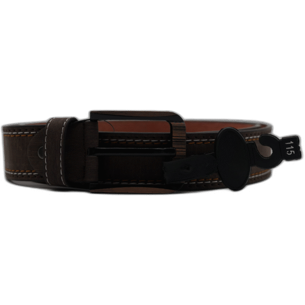 Kutti hnědý pásek z kůže 115cm se vzorem - Obrázek 1