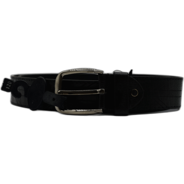 Kutti černý pásek z kůže 120cm se vzorem - Obrázek 1