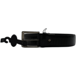 Kutti černý pásek z kůže 105 cm se vzorem