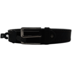 Kutti černý pásek z kůže 120 cm se vzorem