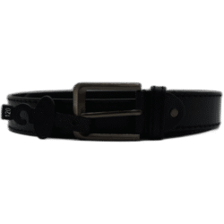 Kutti černý pásek z kůže 120 cm bez vzoru