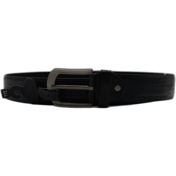 Kutti černý pásek z kůže 115 cm bez vzoru - Obrázek 1