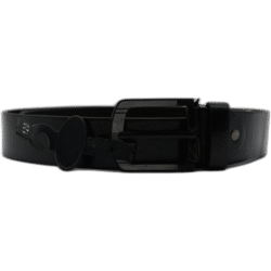 Kutti černý pásek z kůže 120 cm bez vzoru