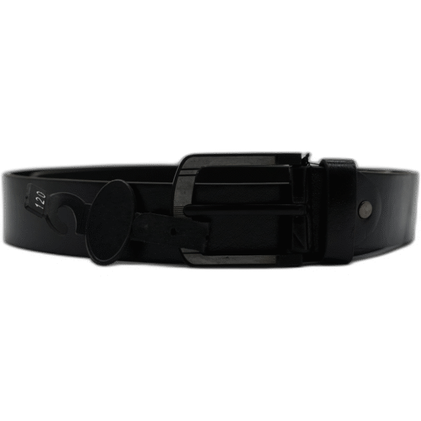 Kutti černý pásek z kůže 120 cm bez vzoru - Obrázek 1