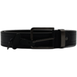 Kutti černý pásek z kůže 120 cm se vzorem