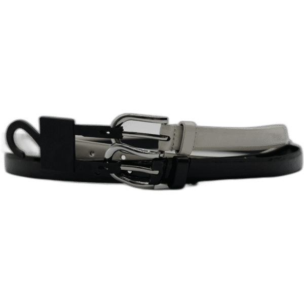 Kutti set dvou úzkých pásků z kůže 110cm - Obrázek 1