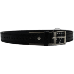 Kutti černý pásek s čvercovým děravým vzorem  110 cm