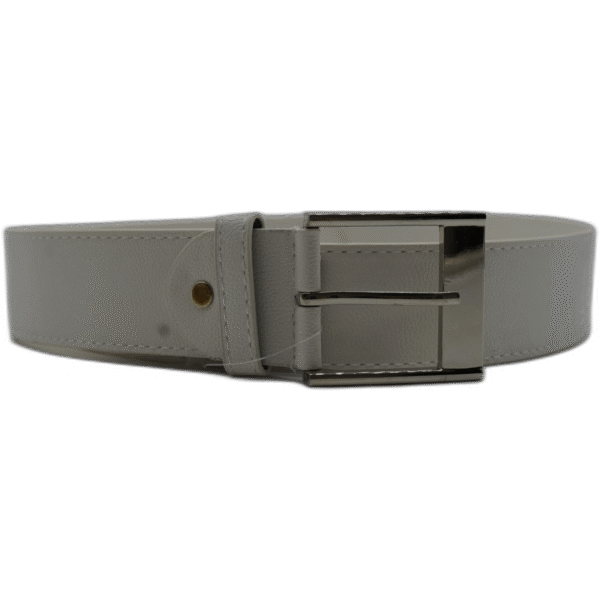 Kutti bílý kožený pásek 110cm - Obrázek 1