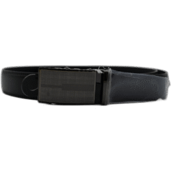 Kutti černý kožený pásek se zapínáním se vzorem 120cm