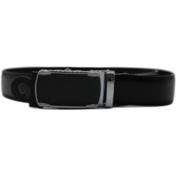 Kutti černý kožený pásek se zapínáním se černým vzorem 120cm