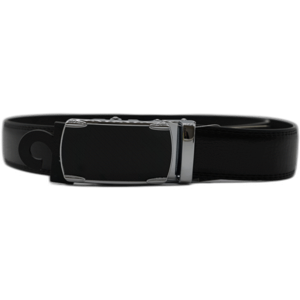 Kutti černý kožený pásek se zapínáním se černým vzorem 120cm - Obrázek 1