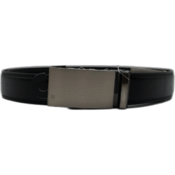 Kutti černý kožený pásek zapínáním s železným vzorem 125cm