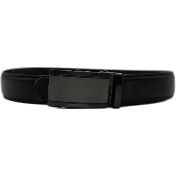 Kutti černý kožený pásek se zapínáním se vzorem 120cm - Obrázek 1