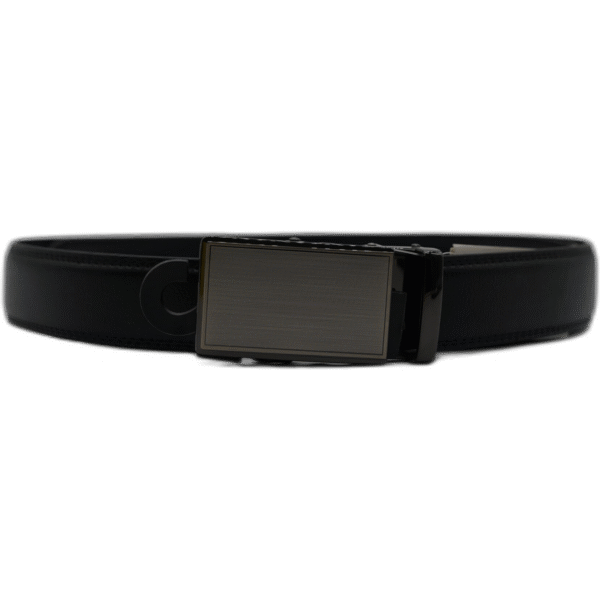 Kutti černý kožený pásek se zapínáním se vzorem 130cm - Obrázek 1