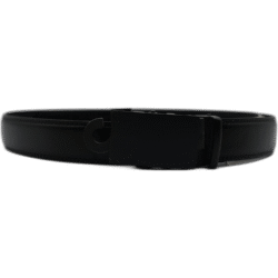 Kutti černý kožený pásek se zapínáním s černým vzorem 130cm