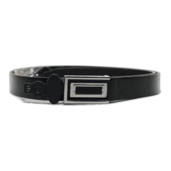 Kutti černý kožený pásek 120cm zápínání se vzorem