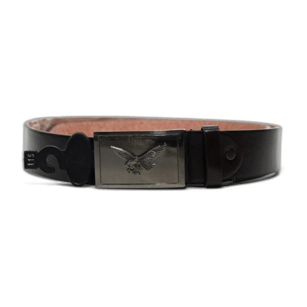 Kutti hnědý kožený pásek 115cm zapínání se vzorem orla - Obrázek 1