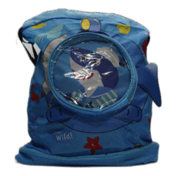 Dětský modrý batoh s motivem žraloka