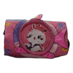 Dětský růžový batoh s motivem králíka