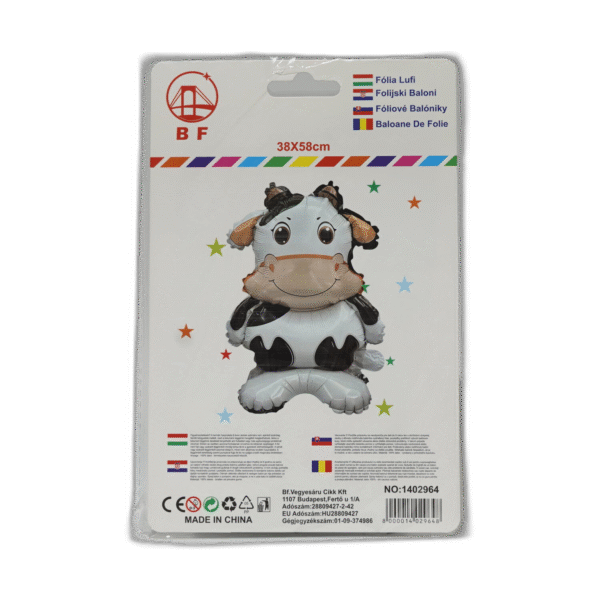 Fóliový balónek ve tvaru kravičky - Obrázek 1