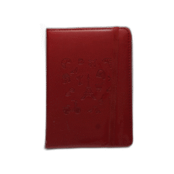 Červený sešit s Eiffelovkou