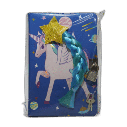 Modrý sešit s jednorožcem a zámečkem