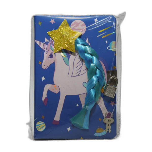 Modrý sešit s jednorožcem a zámečkem - Obrázek 1