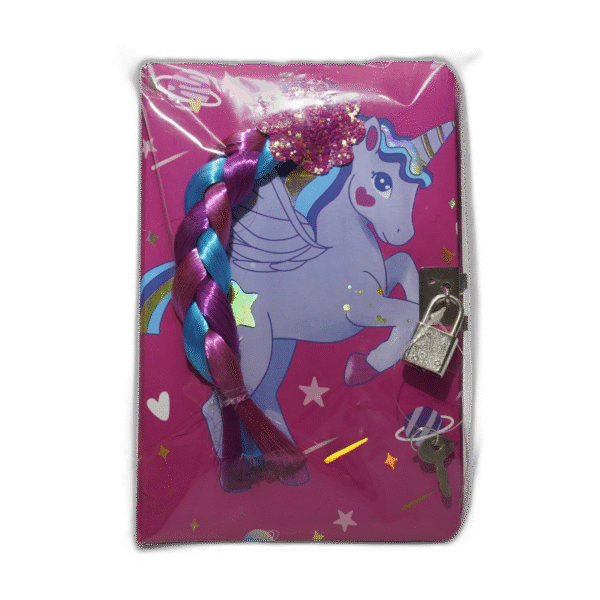 Růžový sešit s jednorožcem a zámečkem - Obrázek 1