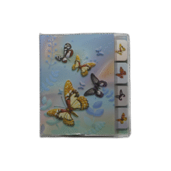 Modrý sešit s motýlky